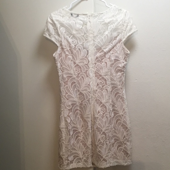Bebé beaded cream mini dress - Picture 3 of 4